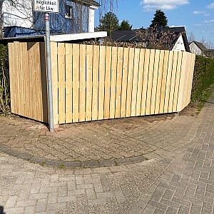 holzzaun ecke